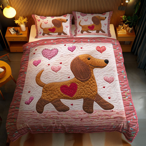 Dachshund Love WN3112056CL Duvet Cover Set