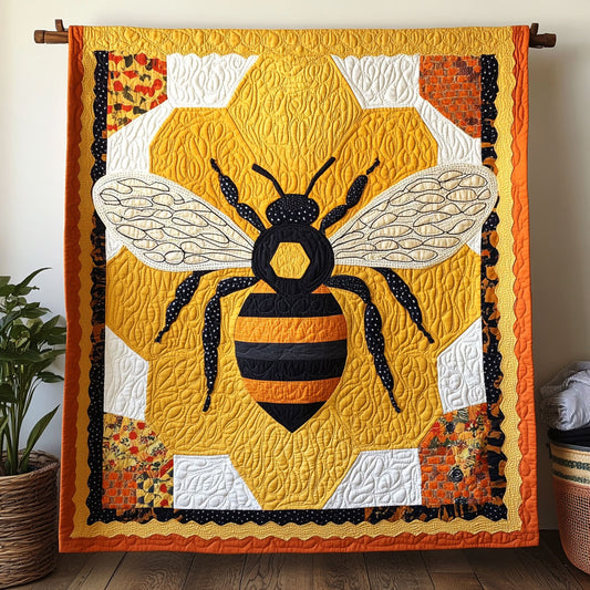 Golden Bee Charm CW0601022CL Quilt