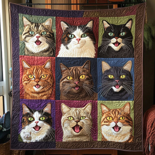 Suprised Meow WU1810032CL Quilt