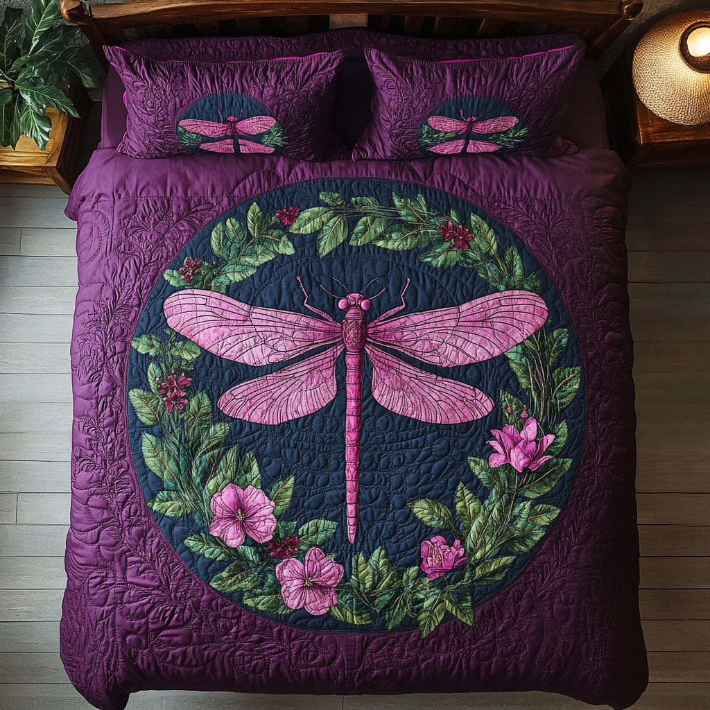 Dragonfly In Wreath WY0602010CL Duvet Cover Set