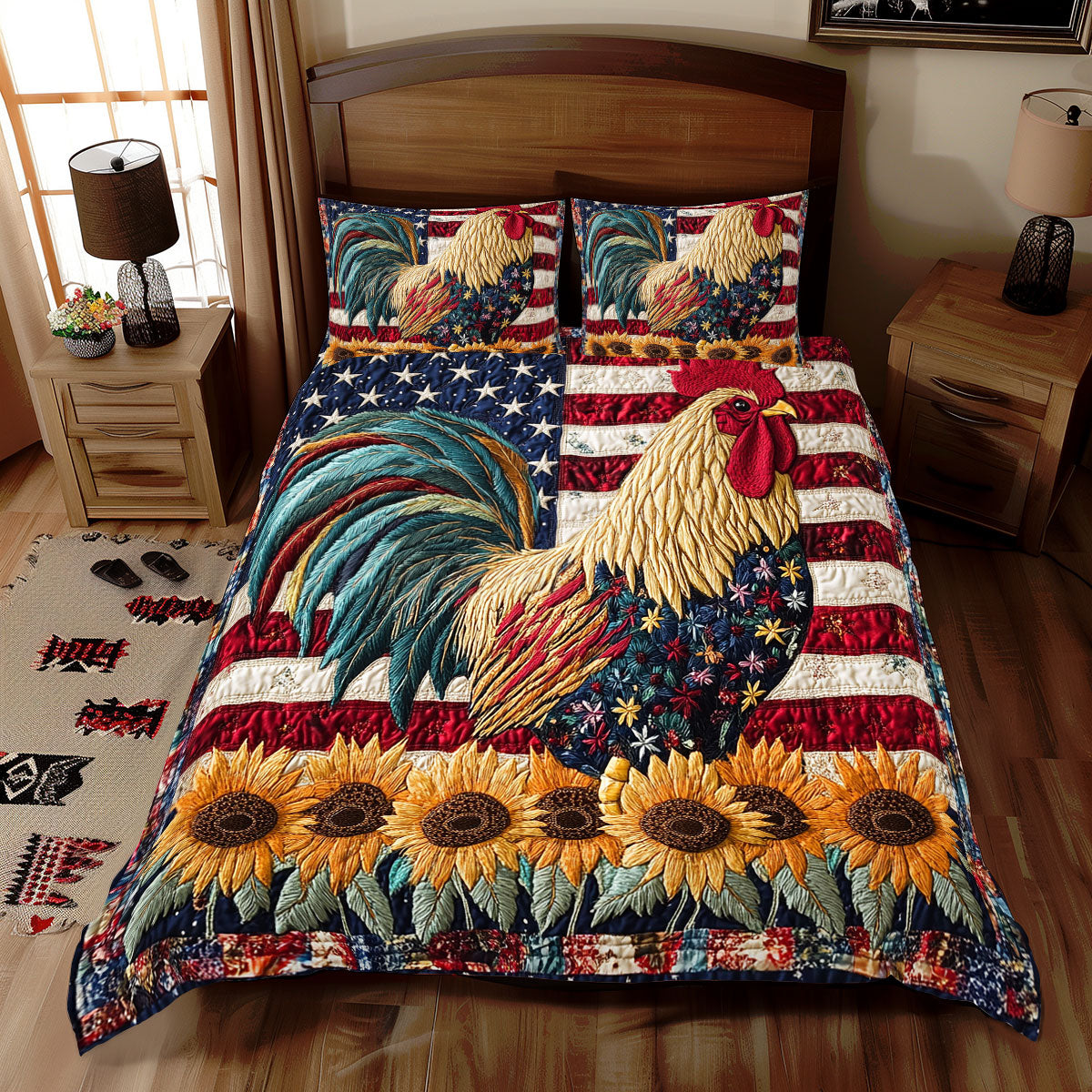 America Chicken WX2012062CL Duvet Cover Set