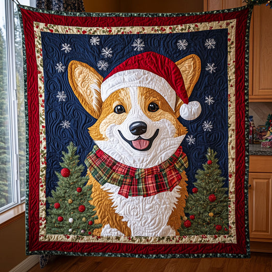 Christmas Star Corgi CW1109062CL Quilt
