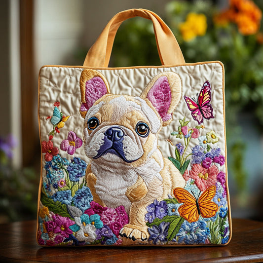 Bulldog Garden CW2209009CL Quilted Tote Bag