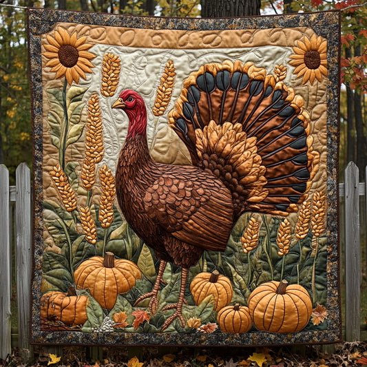 Autumn’s Noble Turkey WN0708003CL Quilt
