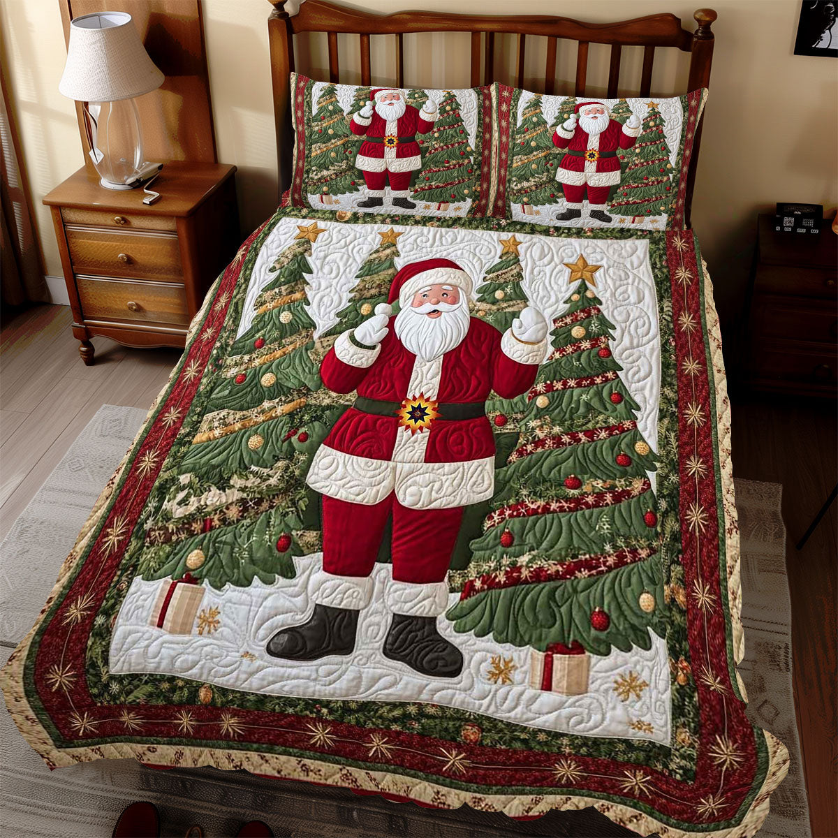 Christmas Tree Santa WP1312030CL Duvet Cover Set