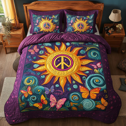 Peace Sun In Butterfly WY2202064CL Duvet Cover Set