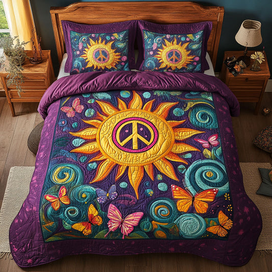 Peace Sun In Butterfly WY2202064CL Duvet Cover Set