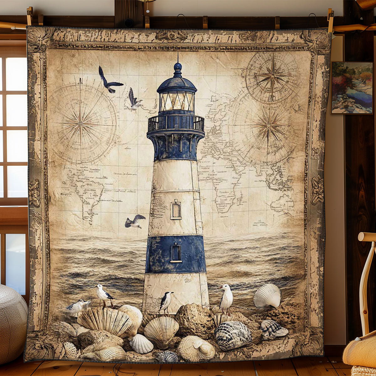 Seafarer’s Lighthouse WN0502026CL Quilt