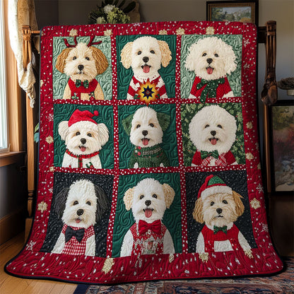 Bichon Frise Noel WN0512010CL Quilt