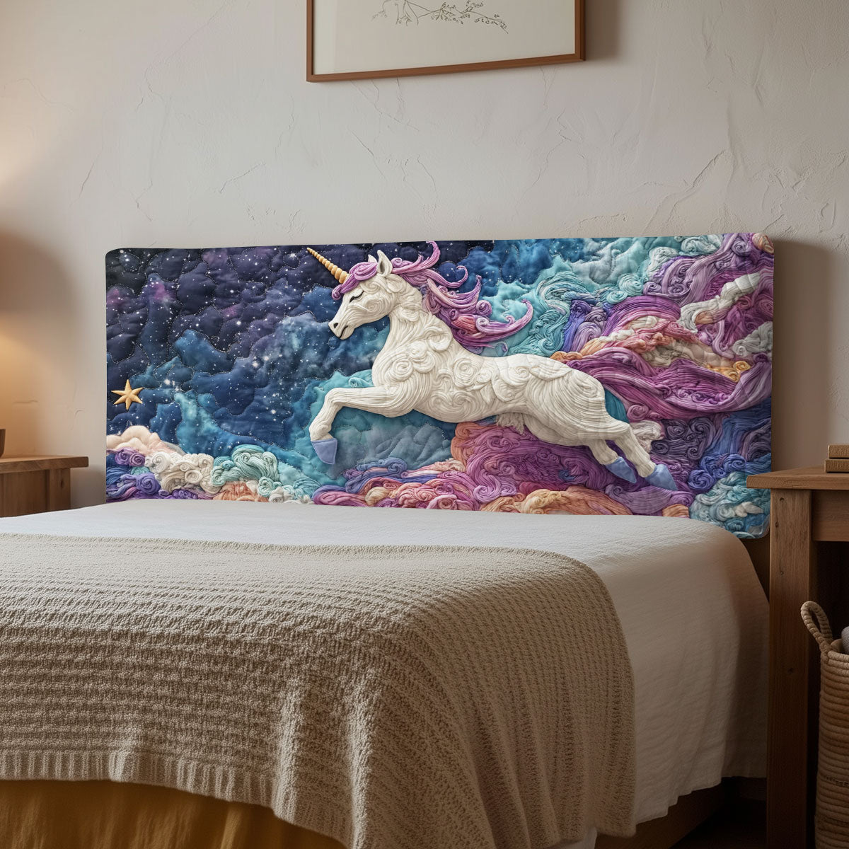 Celestial Unicorn CP1512012CL Quilted Headboard Slipcover