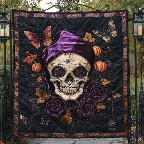 Victorian Bloom Skull WN1308137CL Quilt