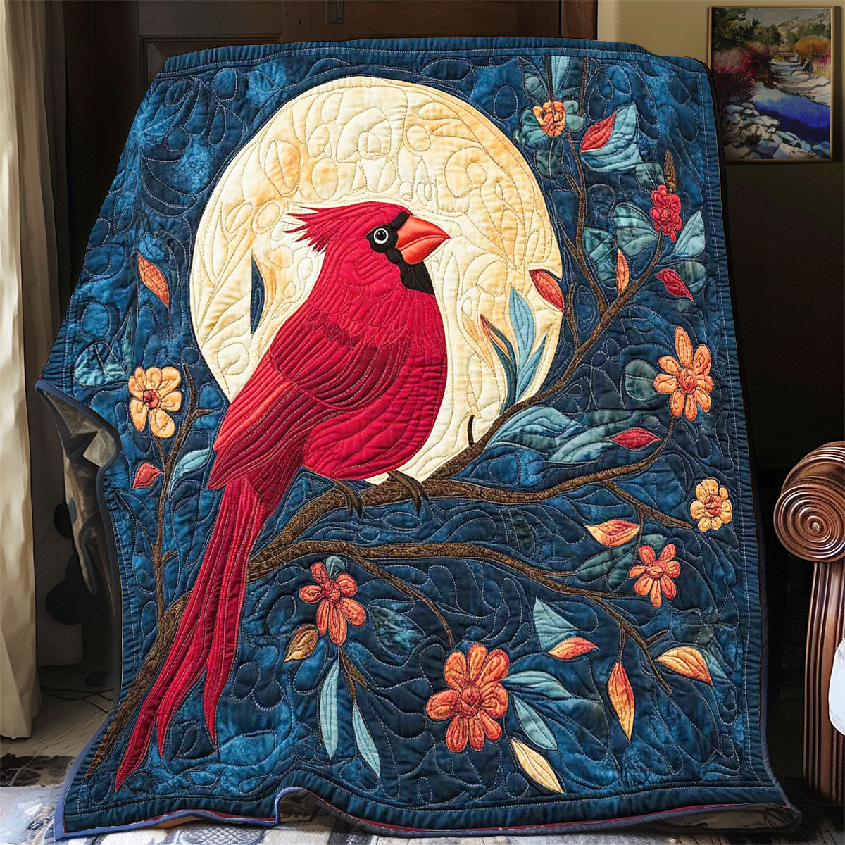 Moonlight Cardinal WP1902009CL Quilt