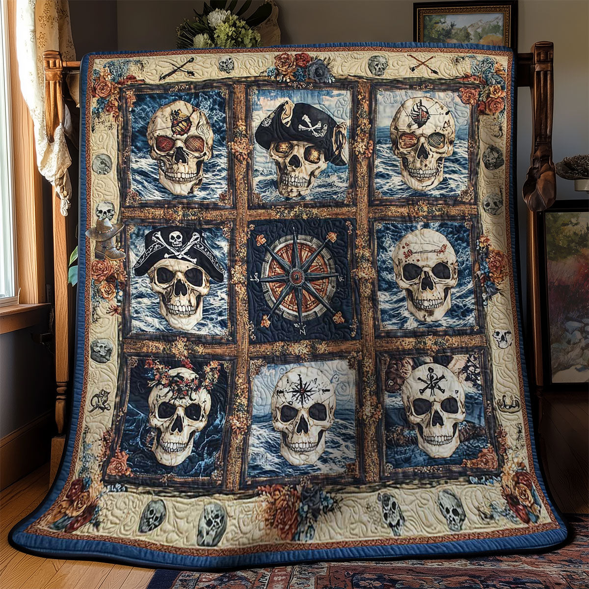 Mariner’s Skull Quilt WN1212045CL Quilt