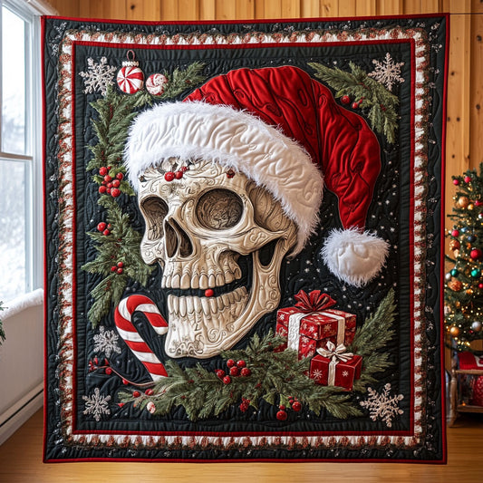 Holly Jolly Skull CP0810023CL Quilt