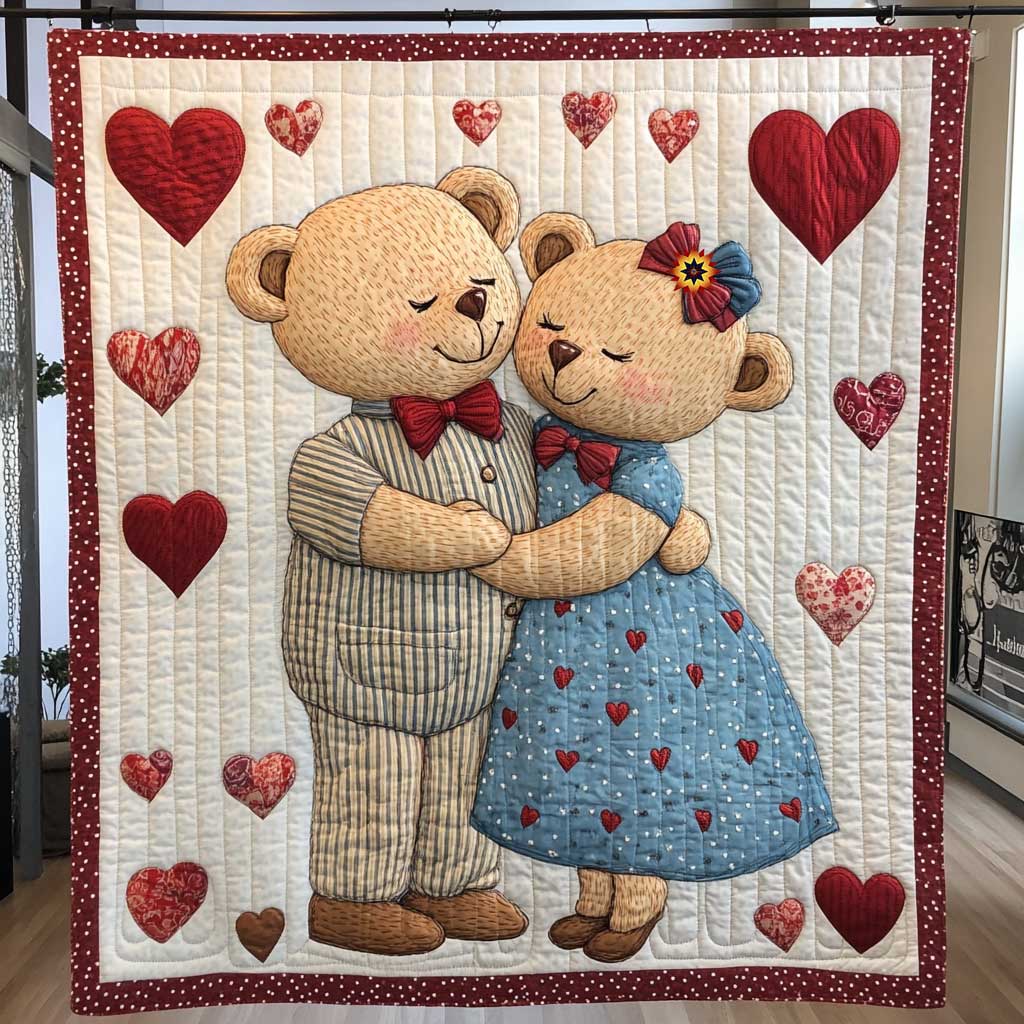 Dating Teddy Bear WP1812015CL Quilt