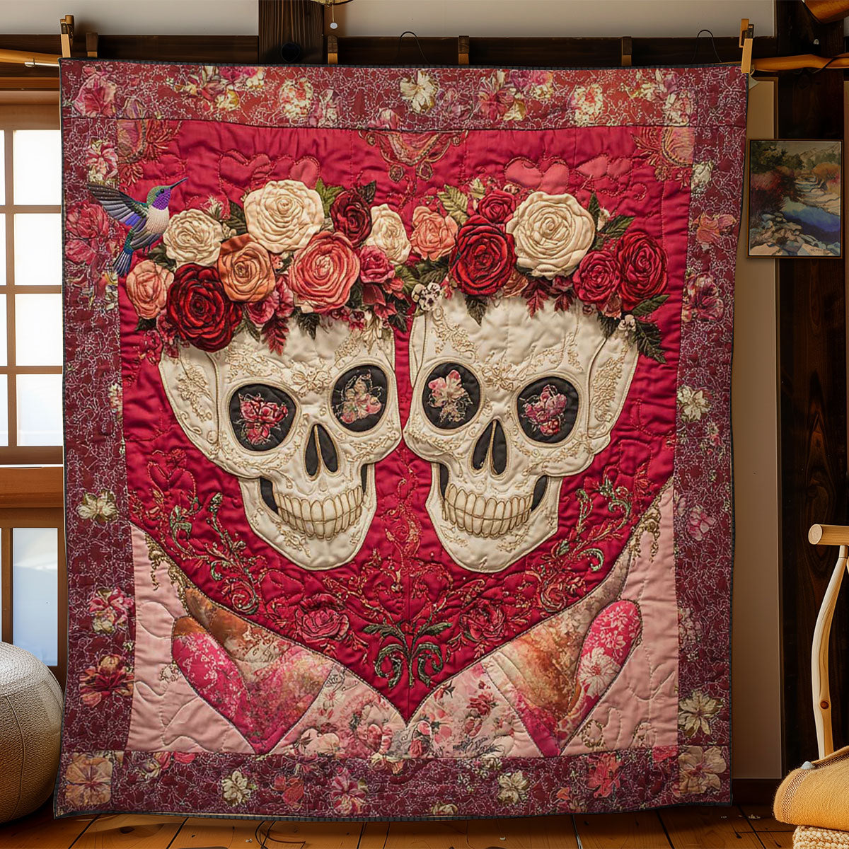 Forever Yours Skull WN0412007CL Quilt