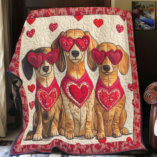 Valentine Dachshund WY0901063CL Quilt