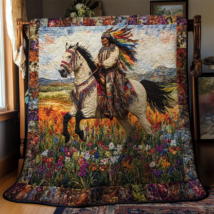 Native American Warrior Pride WN2403086CL Quilt