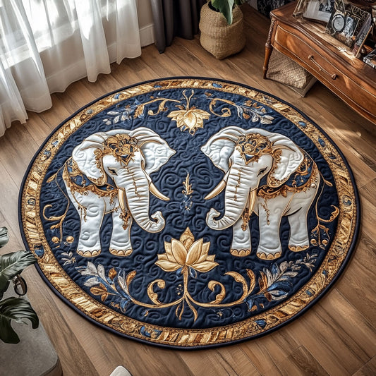 Elephant of Majesty CW2508032CL Quilted Round Mat