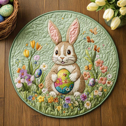 Easter Meadow WN2203029CL Quilted Round Mat