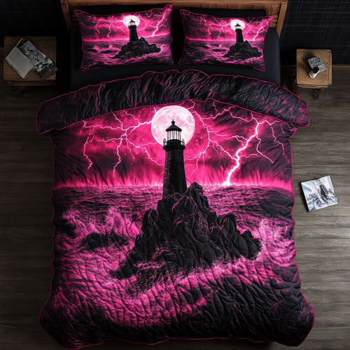 Pink Lighthouse WY3105025CL Duvet Cover Set