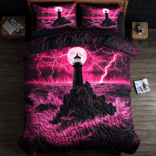 Pink Lighthouse WY3105025CL Duvet Cover Set