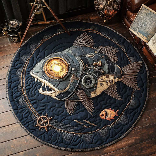 Steampunk Abyss WN2103016CL Quilted Round Mat