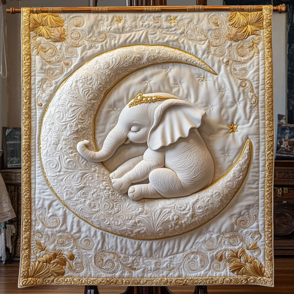 Regal Marble Celestial Elephant WY0906045CL Quilt