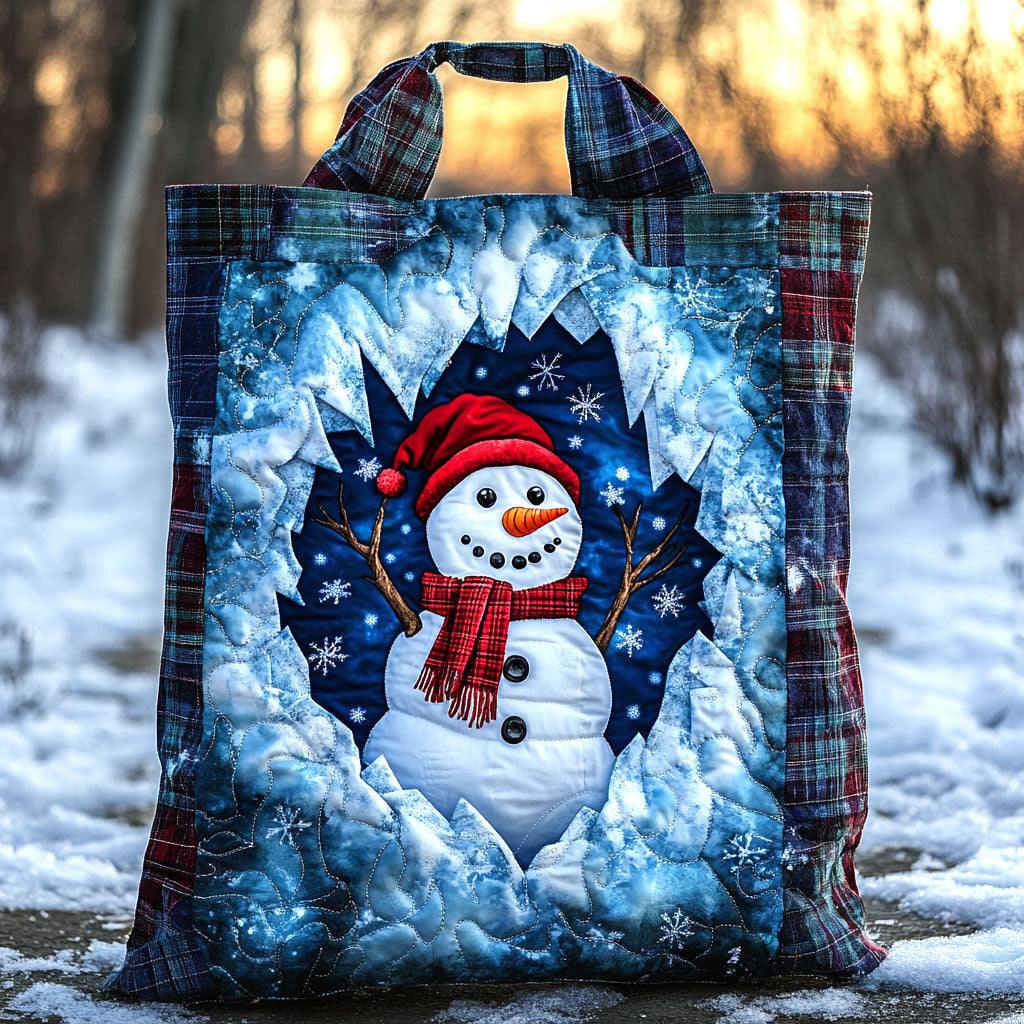 Frozen Cheer Snowman WN1111055CL Quilted Tote Bag