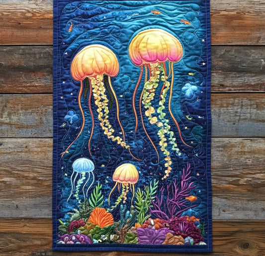 Ocean Glow WP0705050CL Quilted Table Runner
