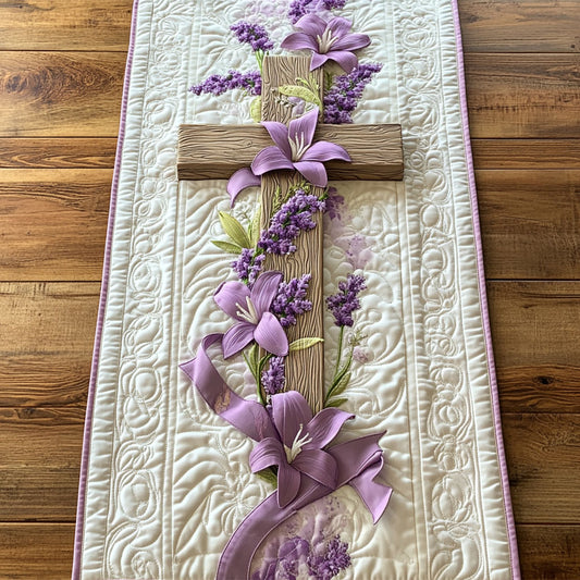 Grace Cross CW1205086CL Quilted Table Runner