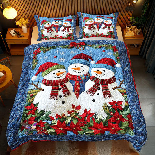 Joyful Snowman Christmas WP1012052CL Duvet Cover Set
