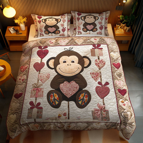 Heartful Monkey WN2412041CL Duvet Cover Set