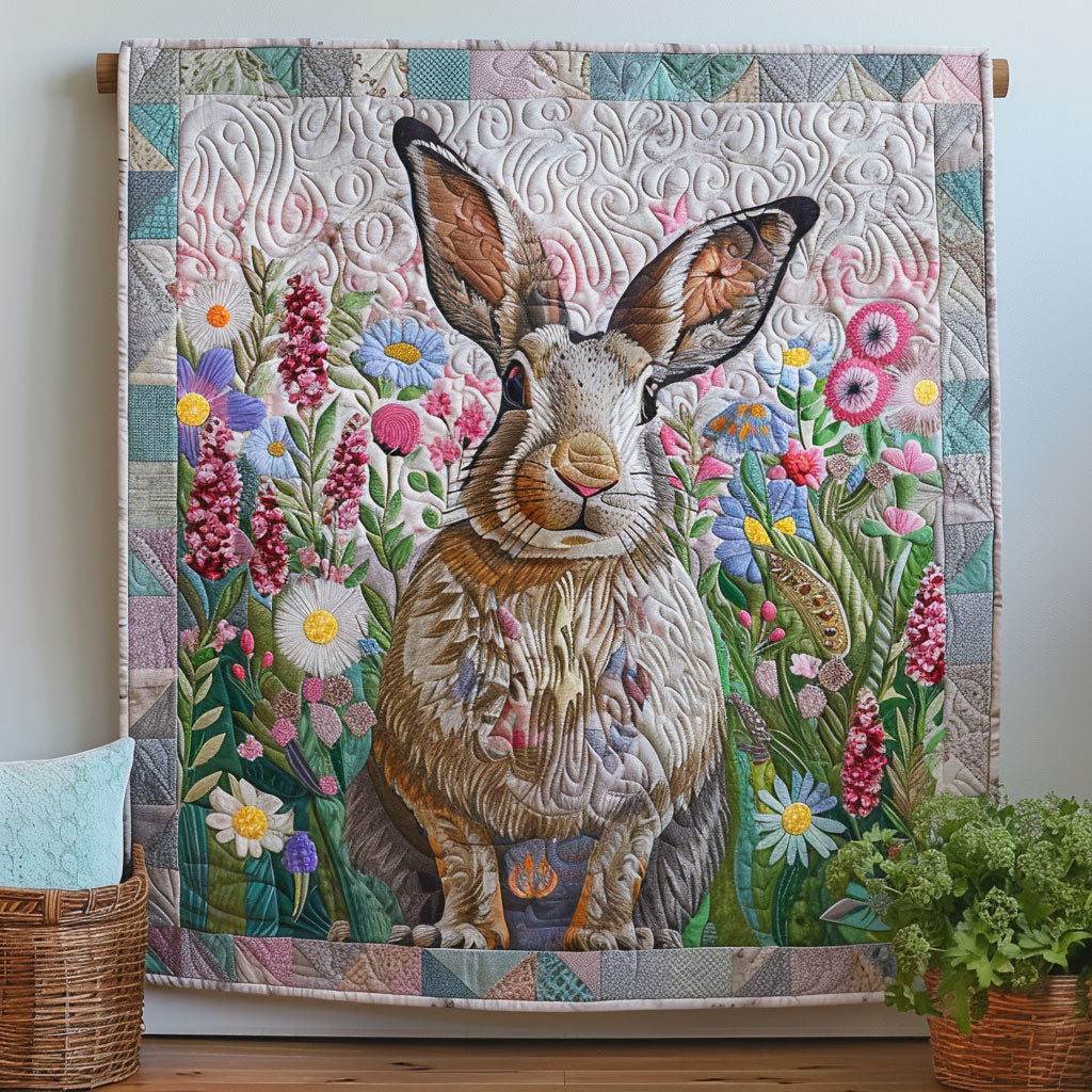 Rabbit Flower Garden CW1001054CL Quilt