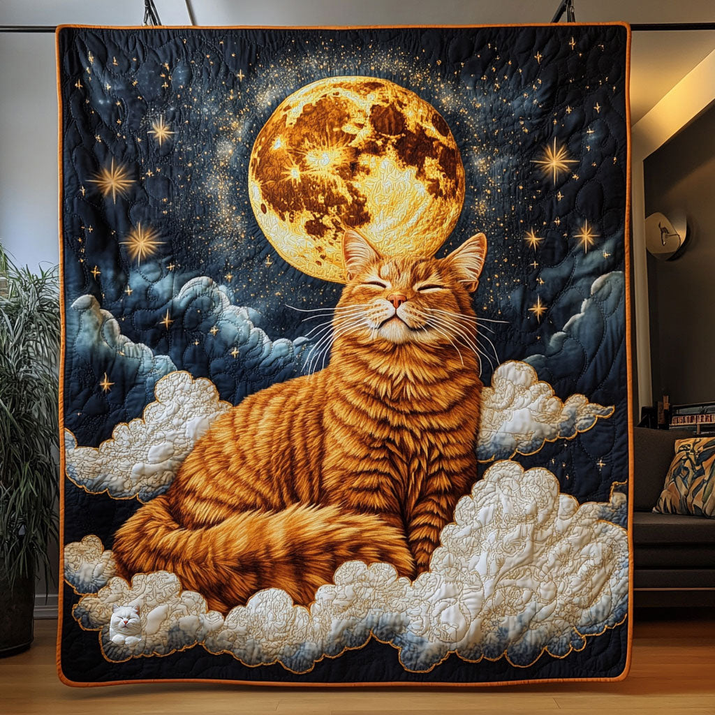 Cat Under The Moonlight WU2310043CL Quilt