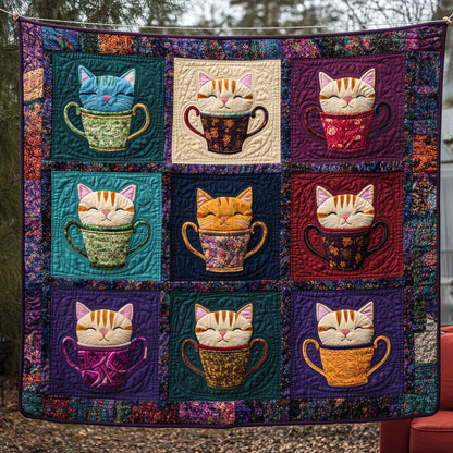 Coffee Cat Cup DH0410021CL Quilt