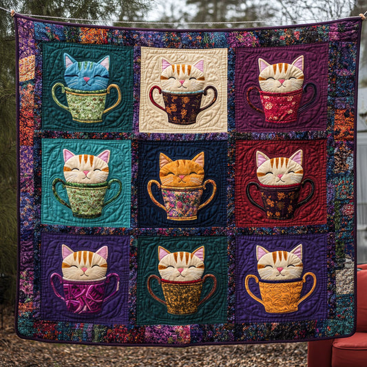 Coffee Cat Cup DH0410021CL Quilt