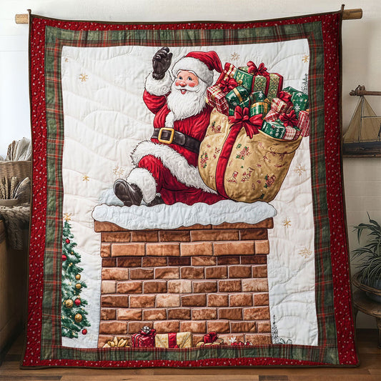 Santa Snowy Chimney WN1811086CL Quilt