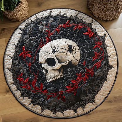 Twilight Skull WN2208128CL Quilted Round Mat