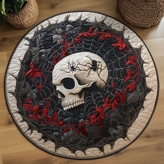 Twilight Skull WN2208128CL Quilted Round Mat