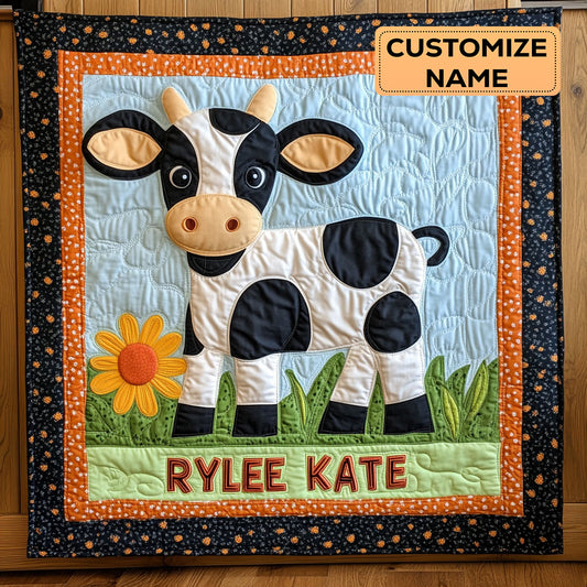 Moo Moo Nap WJ1607005CL Personalized Baby Quilt