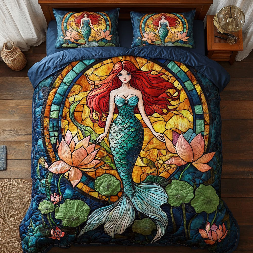 Mermaid Water Lily WY1208072CL Duvet Cover Set