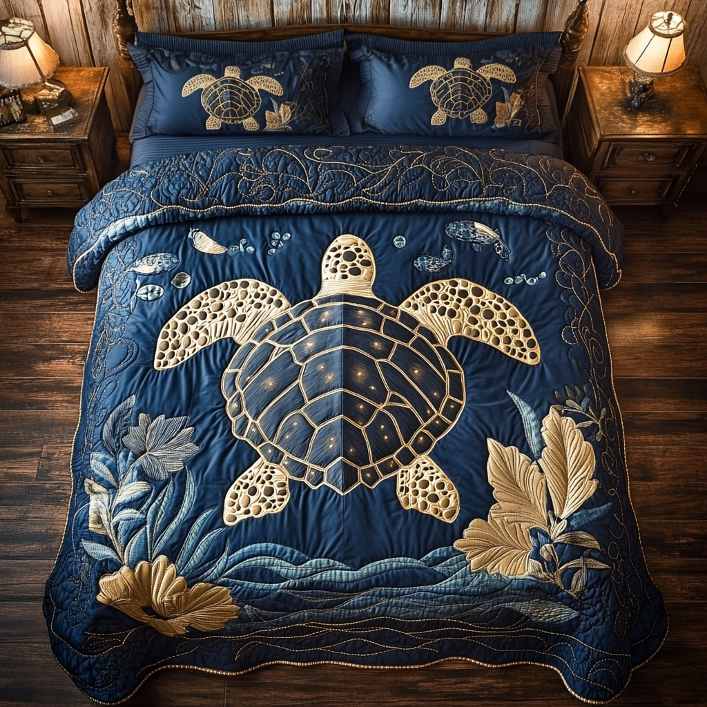 Turtle Abstract WY3112048CL Duvet Cover Set