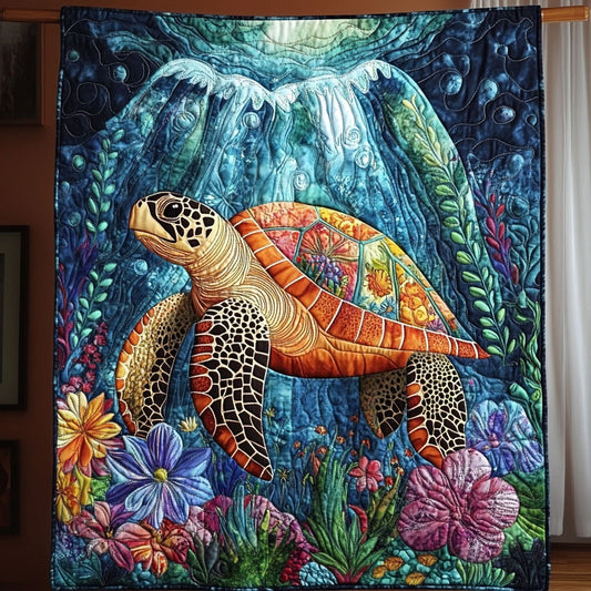 Turtle FloralSea KL2111009CL Quilt