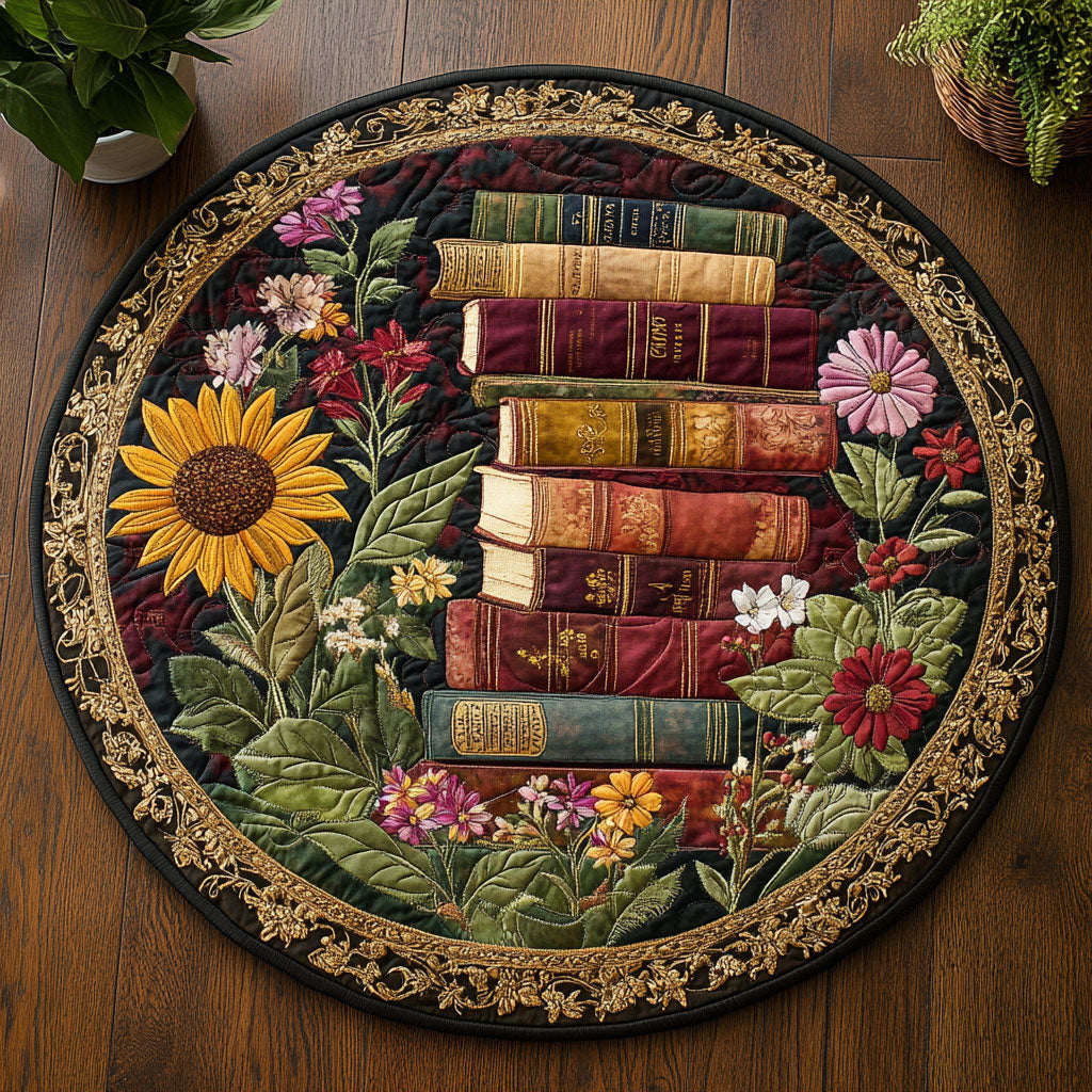 Book Bloom CM0705015CL Quilted Round Mat