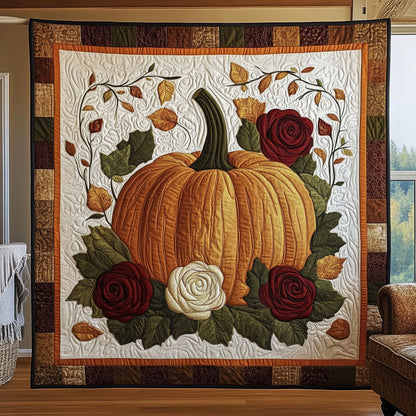 Pumpkin Rose Vine Elegance DH1809004CL Quilt