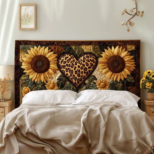 Sunflower Leopard Whisper KL2312014CL Quilted Headboard Slipcover