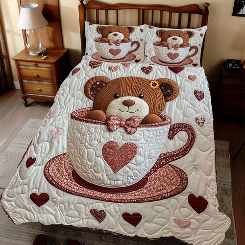 Cute Teacup Bear WP1812035CL Duvet Cover Set