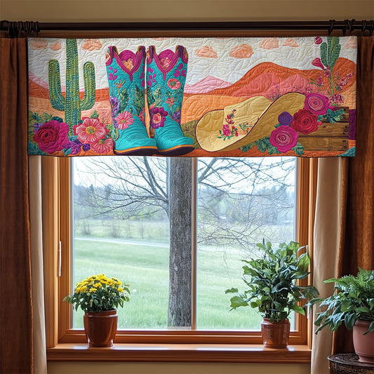 Cactus Cowboy WX0605005CL Quilted Valance