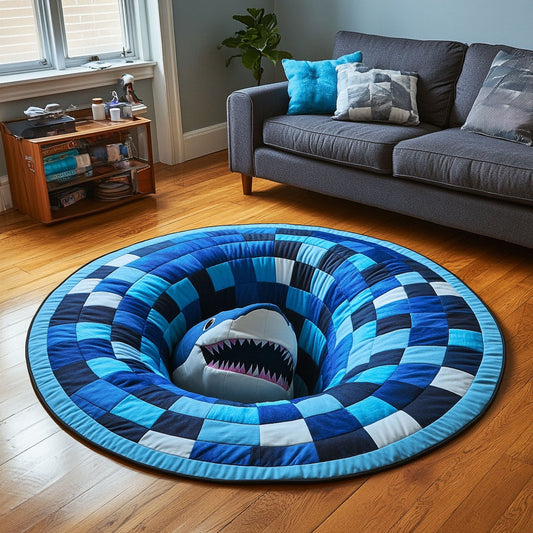 Shark Rise CP2909053CL Quilted Round Mat